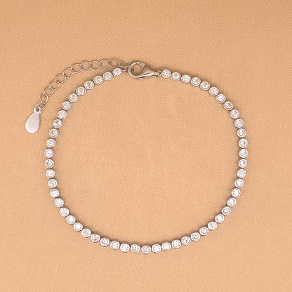 Dazzling Tennis Bracelet Silver