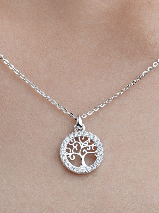 Tree of Life Pendant Chain Silver