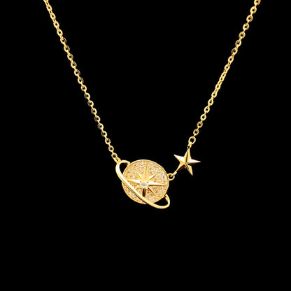 Saturn North Star Pendant Chain