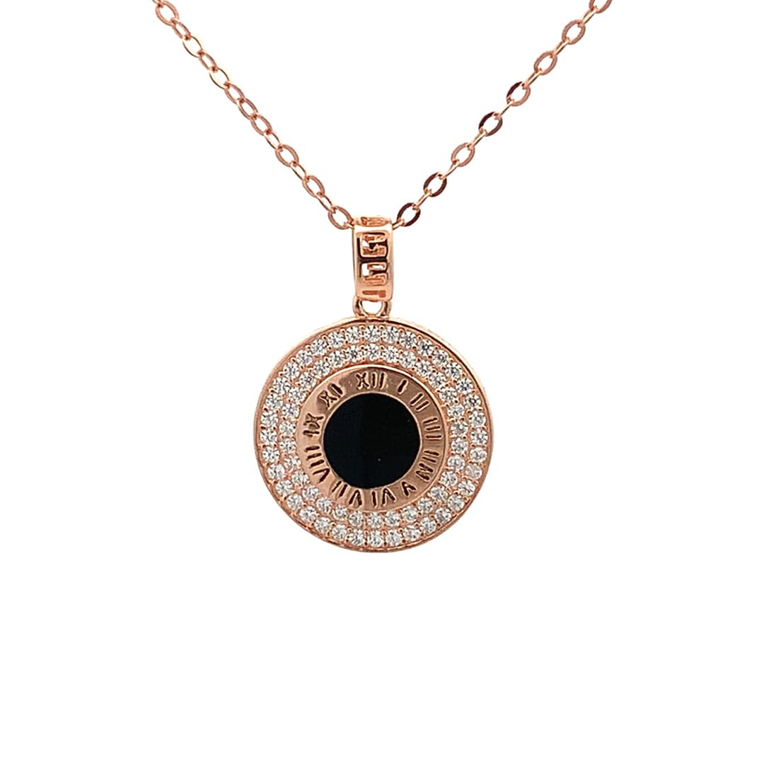 Roman Legacy Pendant Chain (Pure Silver) - Rose Gold