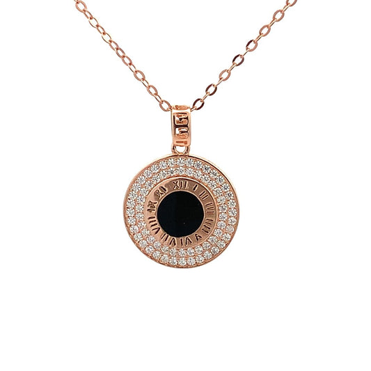 Roman Legacy Pendant Chain (Pure Silver) - Rose Gold