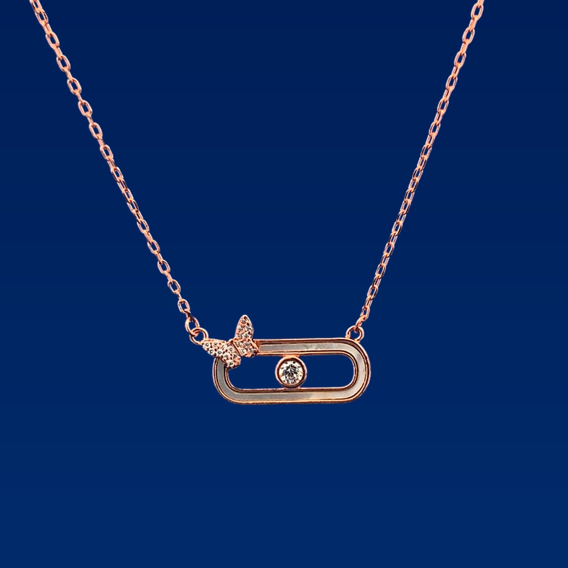 Geo Butterfly Pendant Chain