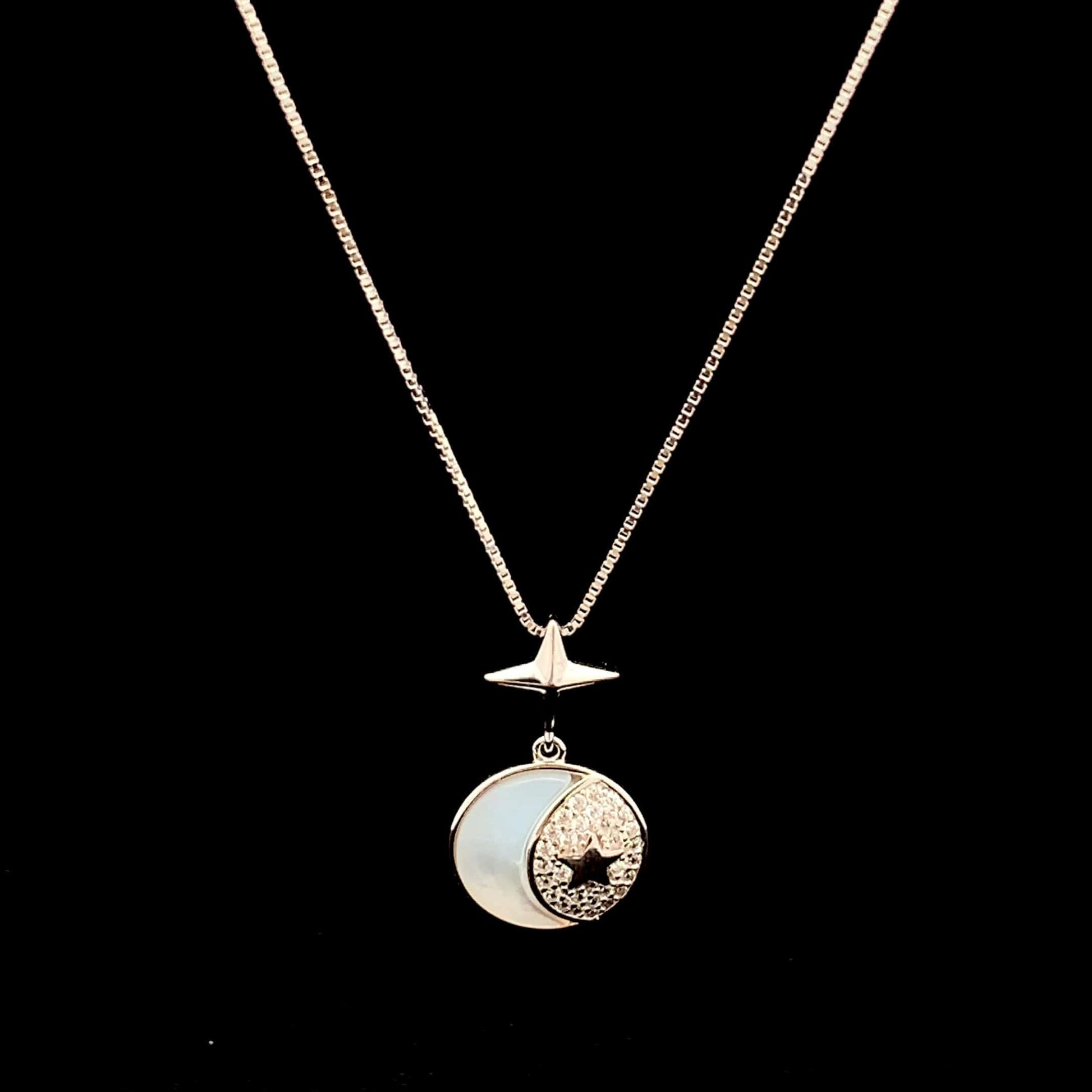Moonlit Star Pendant Chain