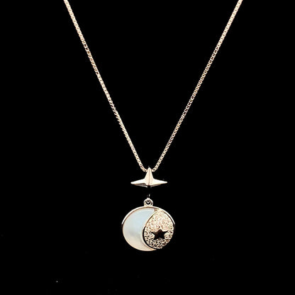 Moonlit Star Pendant Chain
