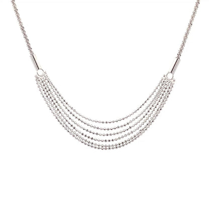 Multi Strand  Pendant Chain (Pure Silver) - Silver