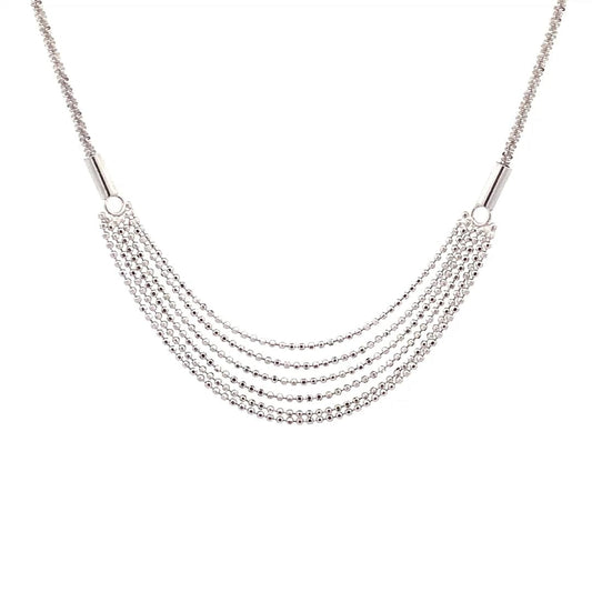 Multi Strand  Pendant Chain (Pure Silver) - Silver