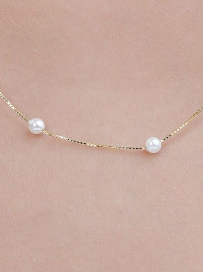 Pearl Link Pendant Chain (Pure Silver)