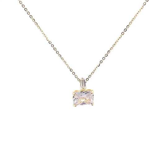 Radiant Sparkle  Pendant Chain (Pure Silver) - Gold
