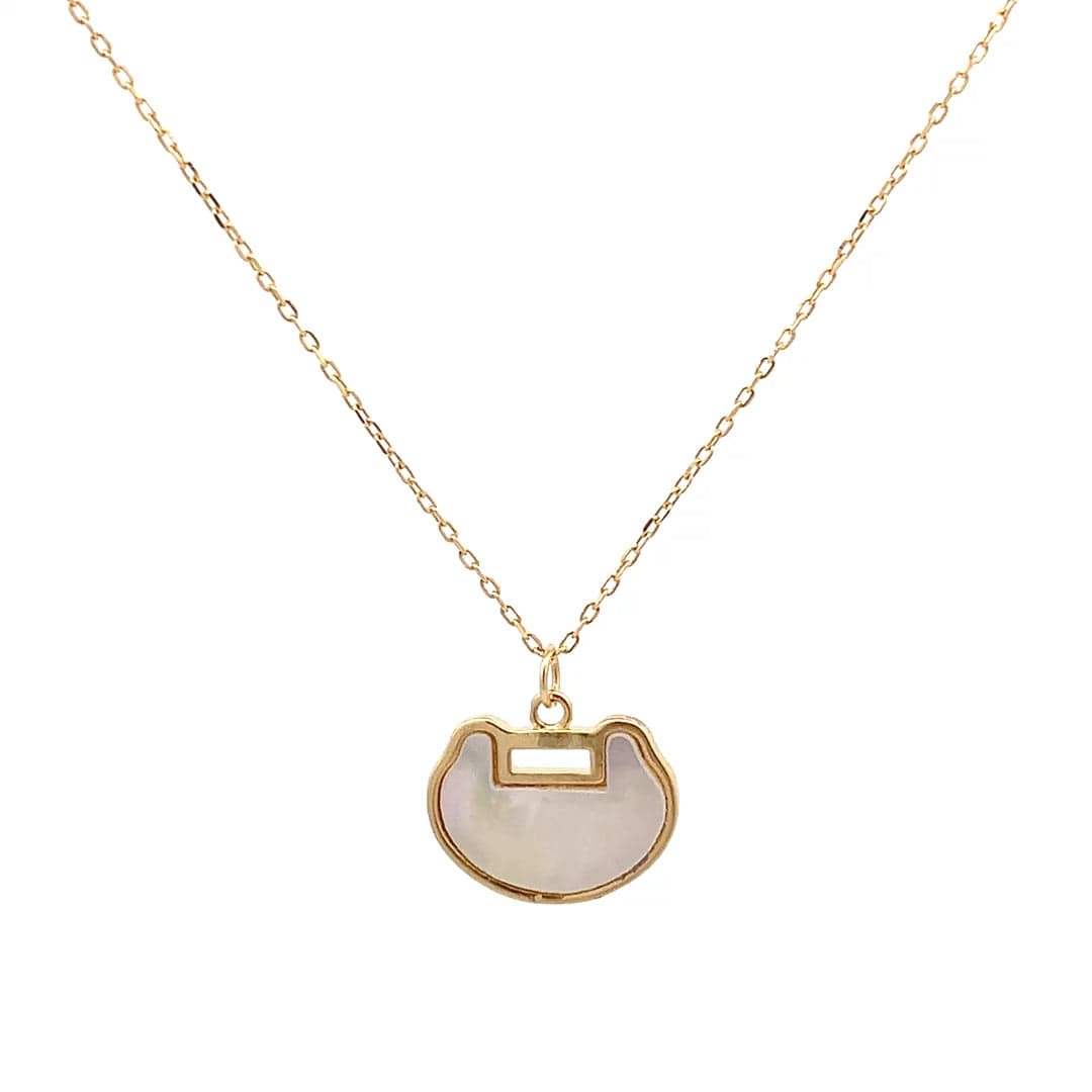 Clutch Pendant Chain (Pure Silver) - Gold