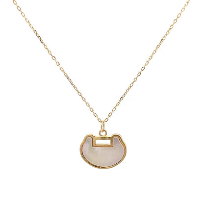 Clutch Pendant Chain (Pure Silver) - Gold
