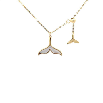 Dual Tail Pendant Chain (Pure Silver) - Gold