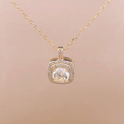 Square Octagon Cut Pendant Chain (Pure Silver)