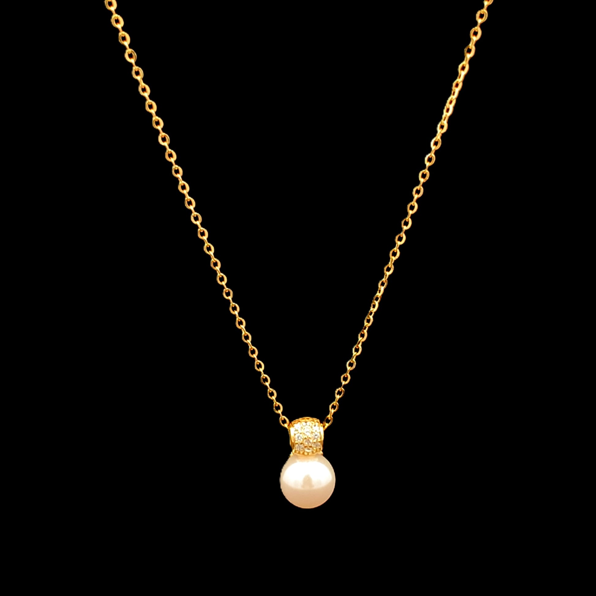 Pearl Bliss Pendant Chain Gold