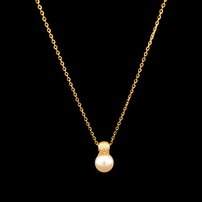 Pearl Bliss Pendant Chain Gold