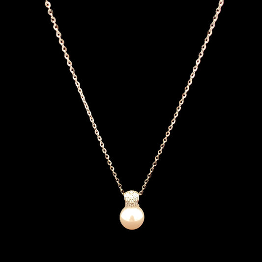 Pearl Bliss Pendant Chain Silver