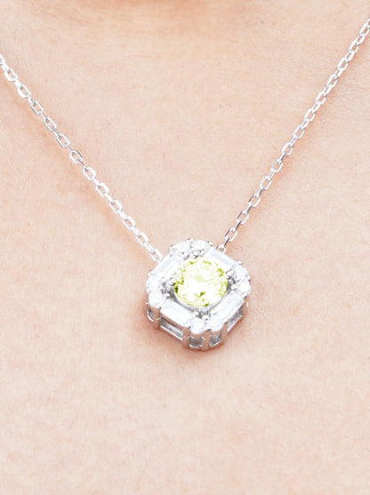 Yellow Diamond Pendant Chain