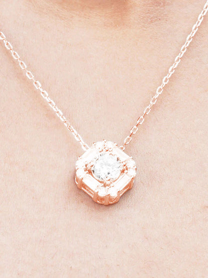 Pink Diamond Pendant Chain