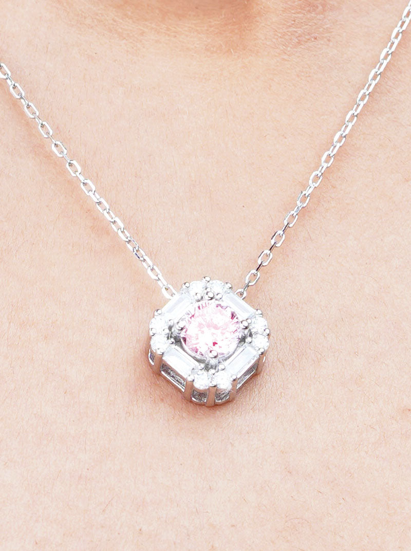 Pink Diamond Pendant Chain