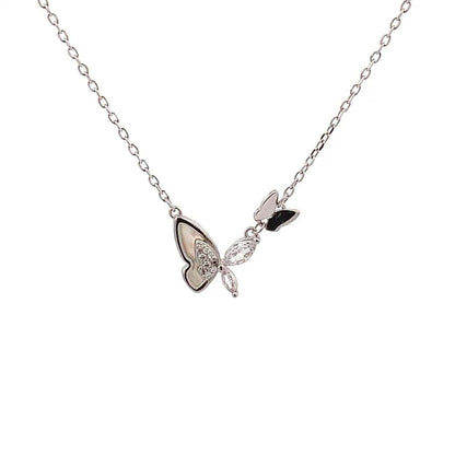Butterfly Pendant Chain (Pure Silver) - Silver