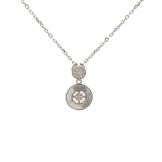 Round Northstar Pendant Chain (Pure Silver) - Silver