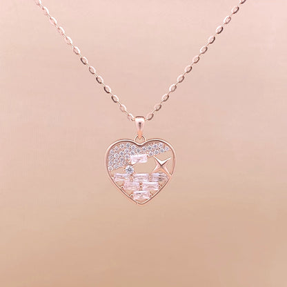 Cosmic Love Pendant Chain (Pure Silver)