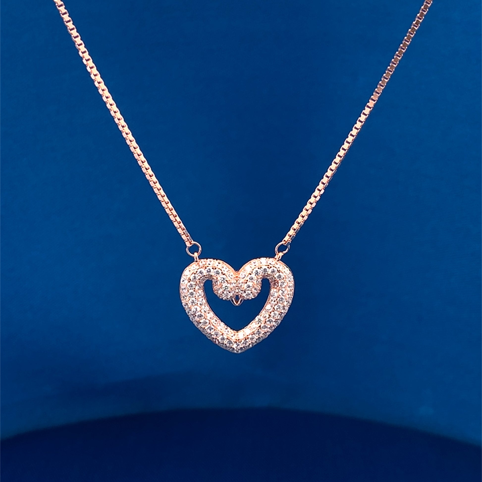 Swan Heart Pendant Chain