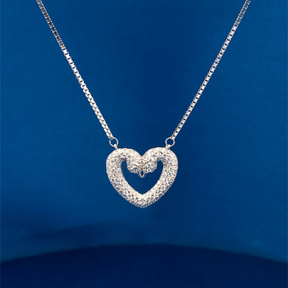 Swan Heart Pendant Chain