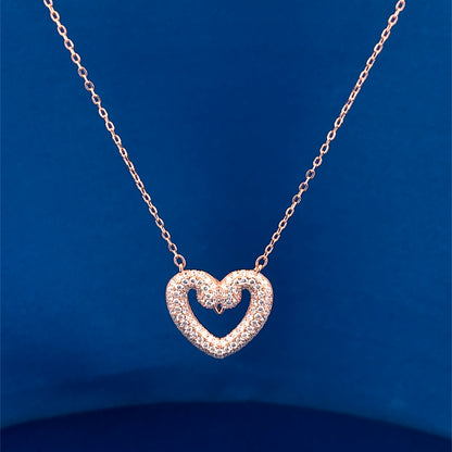 Swan Heart Pendant Chain