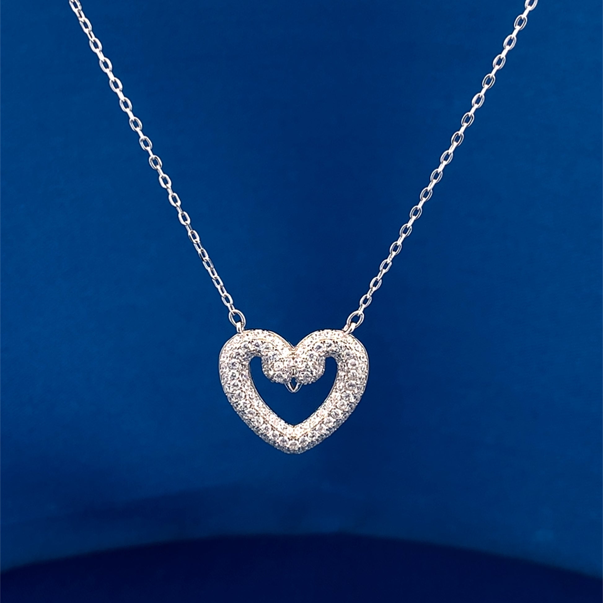 Swan Heart Pendant Chain