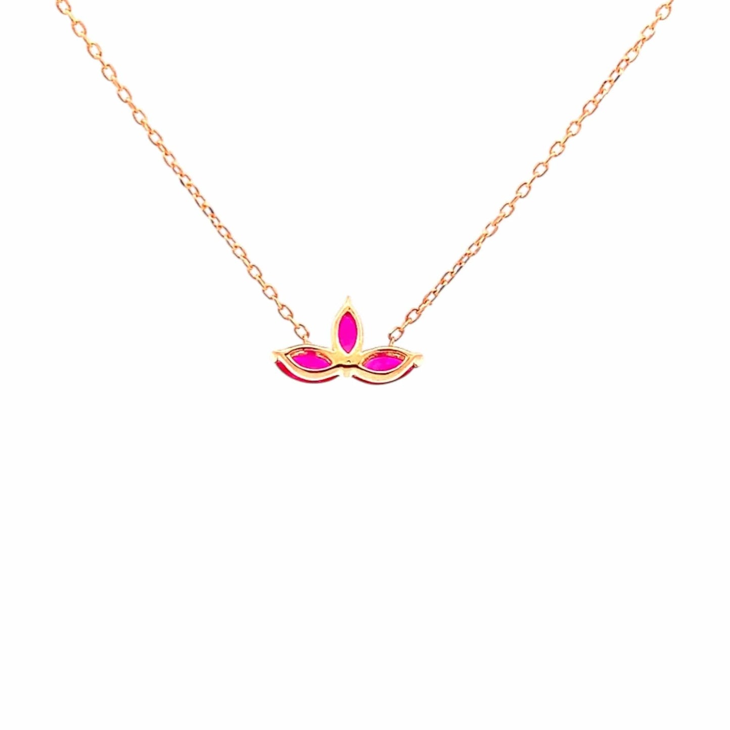 Crimson Pendant Chain (Pure Silver) - Rose Gold