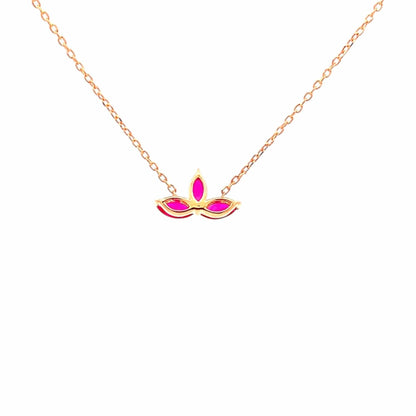 Crimson Pendant Chain (Pure Silver) - Rose Gold