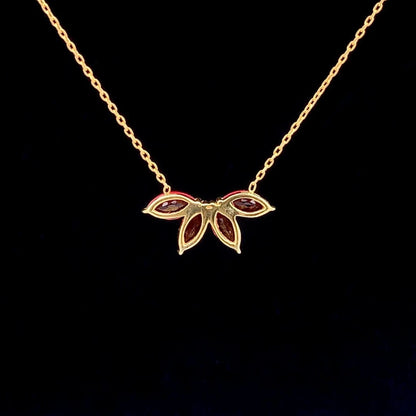 Sanguine Ray Pendant Chain (925 Real Silver) - Gold