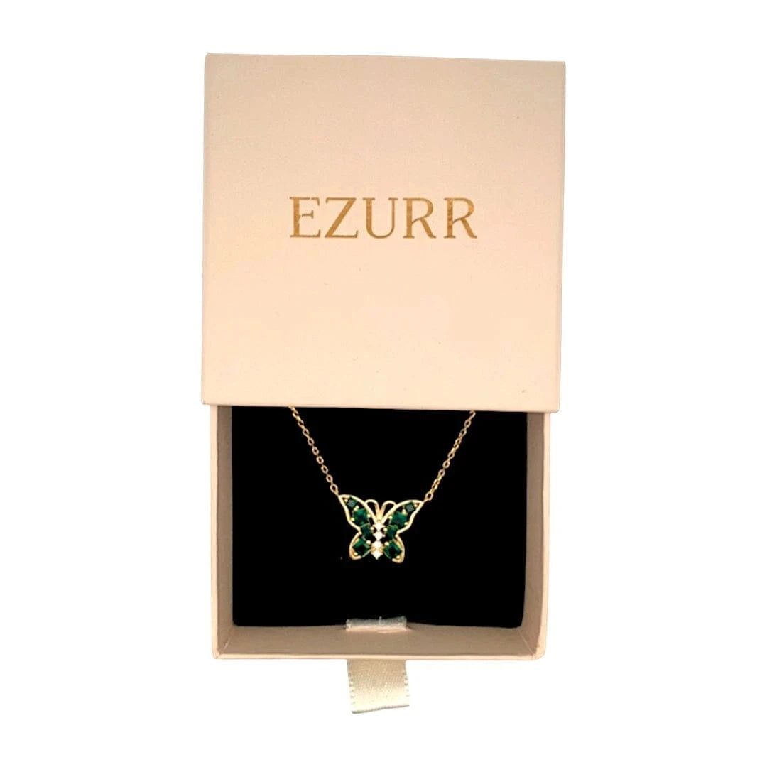 Celestia Butterfly Pendant Chain (Pure Silver) - Gold
