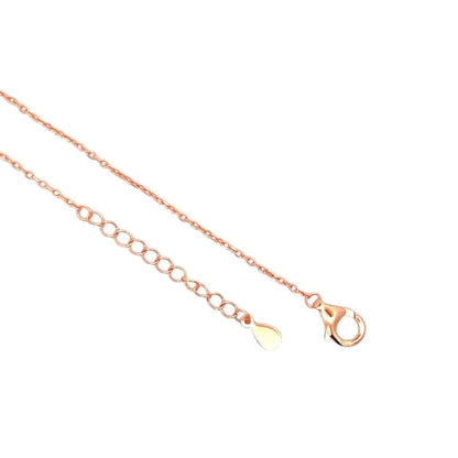 Rainbow Bar Pendant Chain (Pure Silver) - Rose Gold