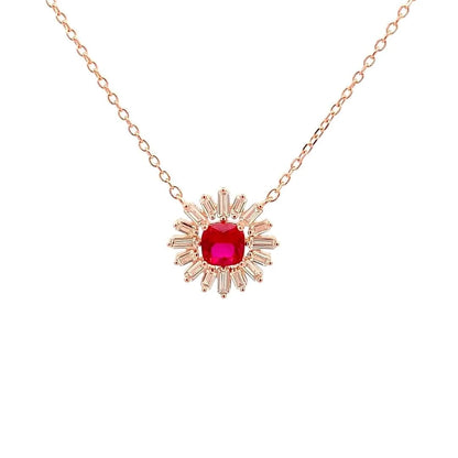 Solara Pendant Chain (Pure Silver) - Rose Gold
