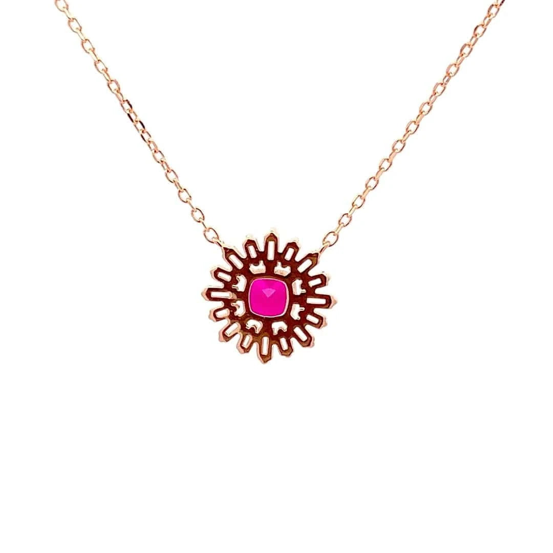 Solara Pendant Chain (Pure Silver) - Rose Gold