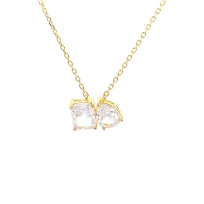 Toi et Moi Pendant Chain (Pure Silver) - Gold