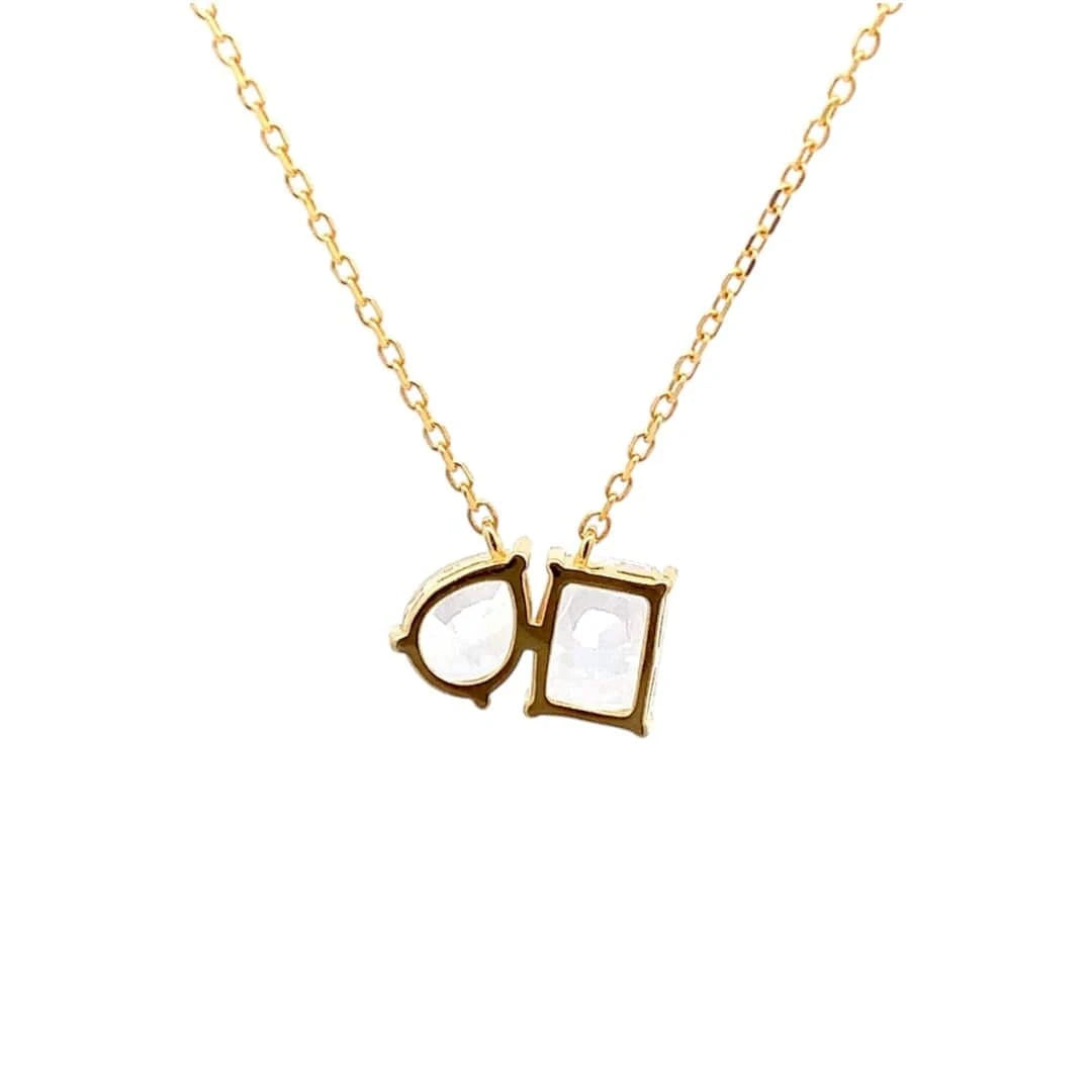 Toi et Moi Pendant Chain (Pure Silver) - Gold