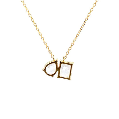 Toi et Moi Pendant Chain (Pure Silver) - Gold