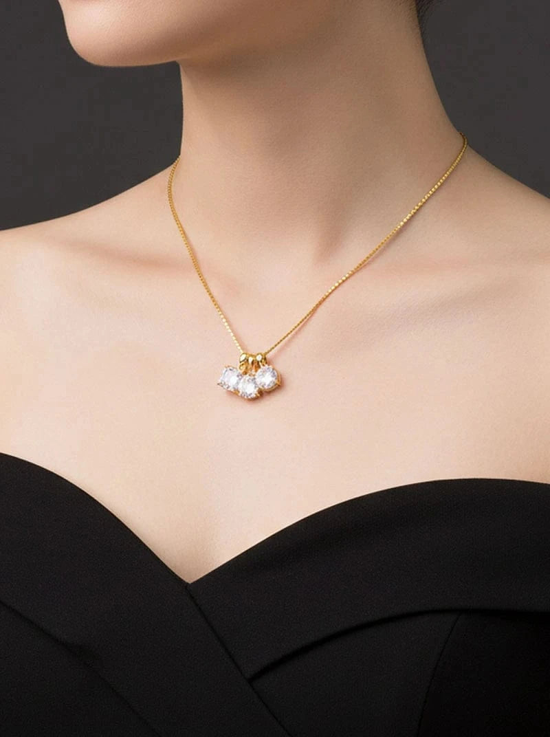 Triad Spark Pendant Chain (Pure Silver) - Gold