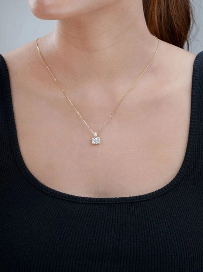 Radiant Core Pendant Chain (Pure Silver) - Gold