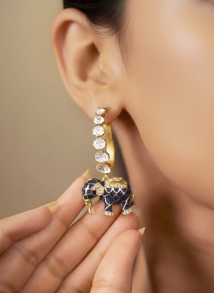 Matangini Royale Necklace Set (Pure Silver) - Teal