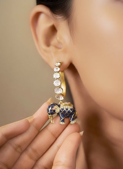 Matangini Royale Necklace Set (Pure Silver) - Teal