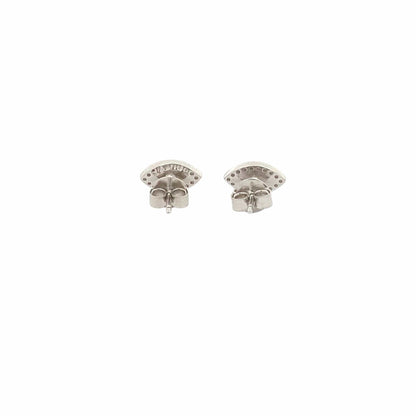 Evil Eye Stud Earrings (Pure Silver) - Silver