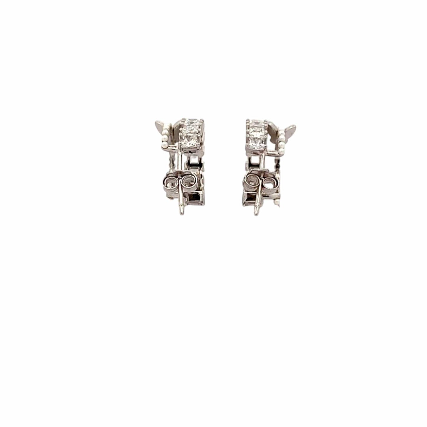 Circle Hoop Earrings (Pure Silver) - Silver