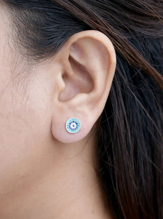 Evil Eye Stud Earrings