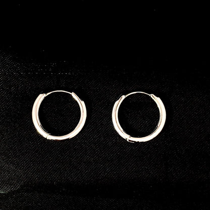 Plain Circle Huggie Earrings