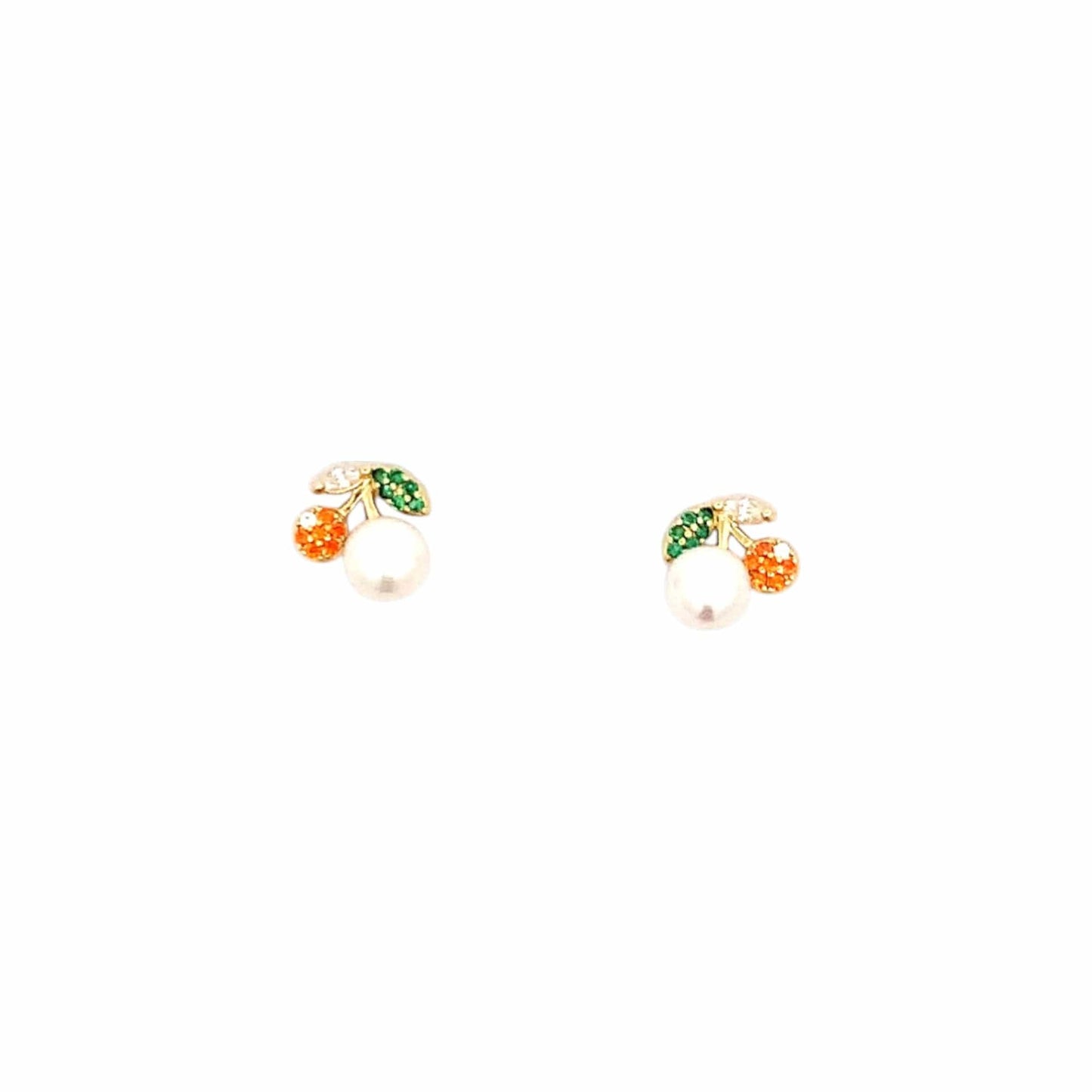 Bloom Beauty Stud Earrings (Pure Silver) - Gold
