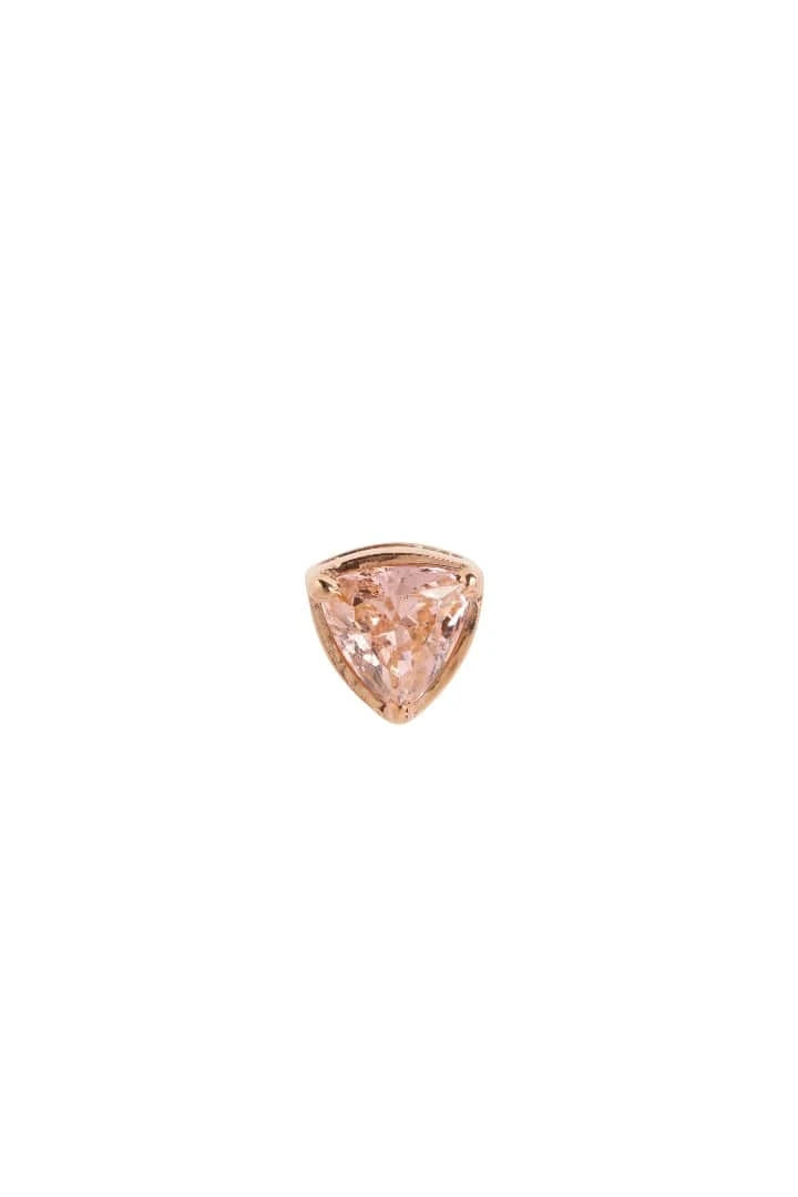 Trillia Stud Earrings (Pure Silver) - Rose Gold