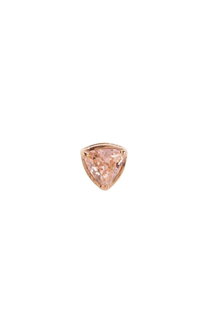 Trillia Stud Earrings (Pure Silver) - Rose Gold